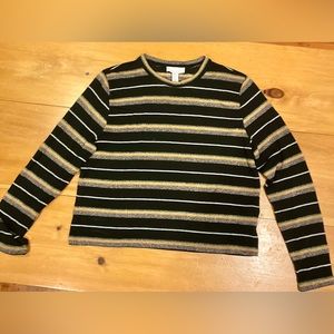 Topshop glittery long sleeve top